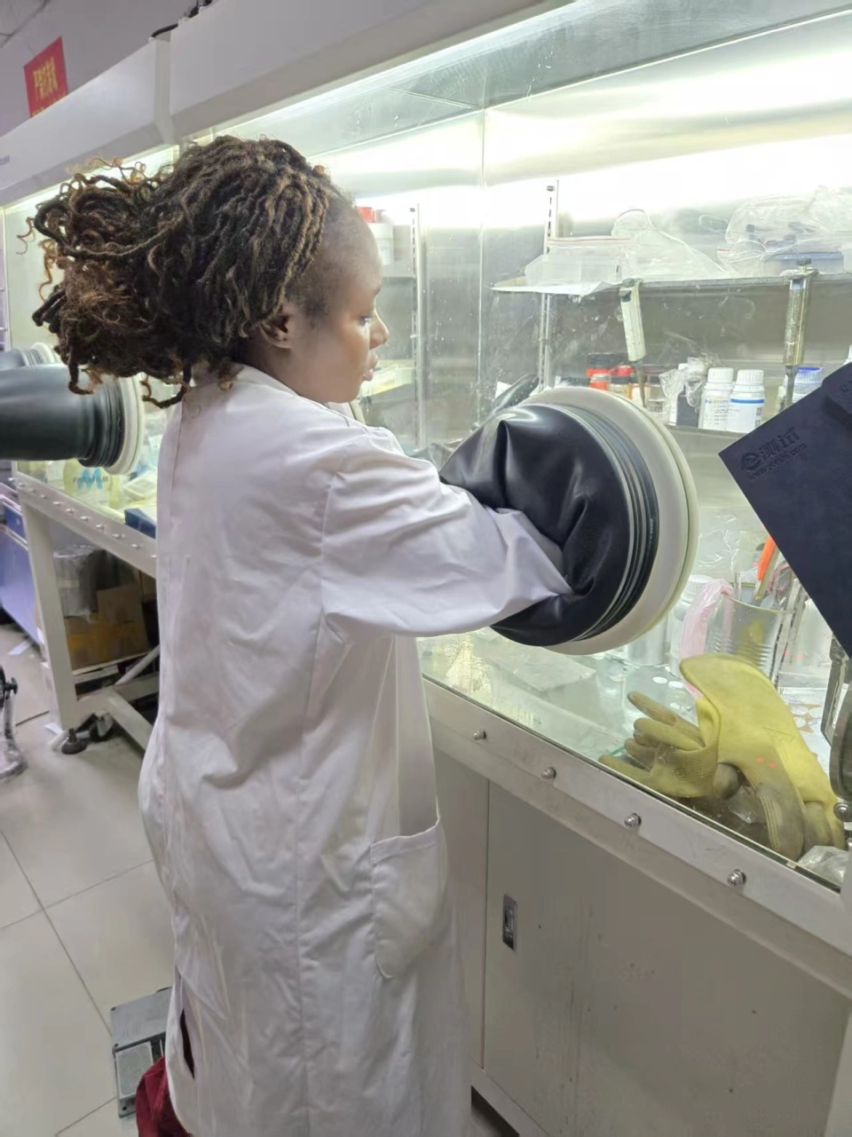 喀麦隆女博士在汉​制服了“穿梭效应”顽疾，提升了锂硫电池性能