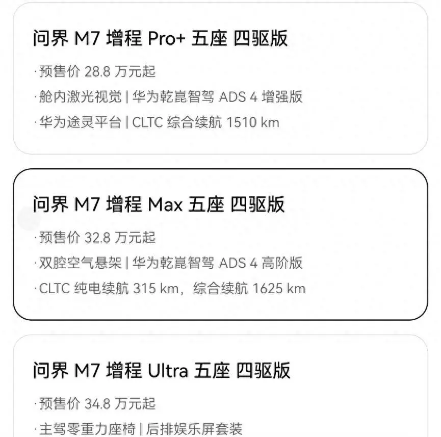 28.8万起，全新问界M7 开启预定，理想L6/L7松口气