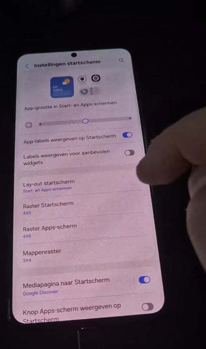 One UI 8.5 Home Cutomization Settings