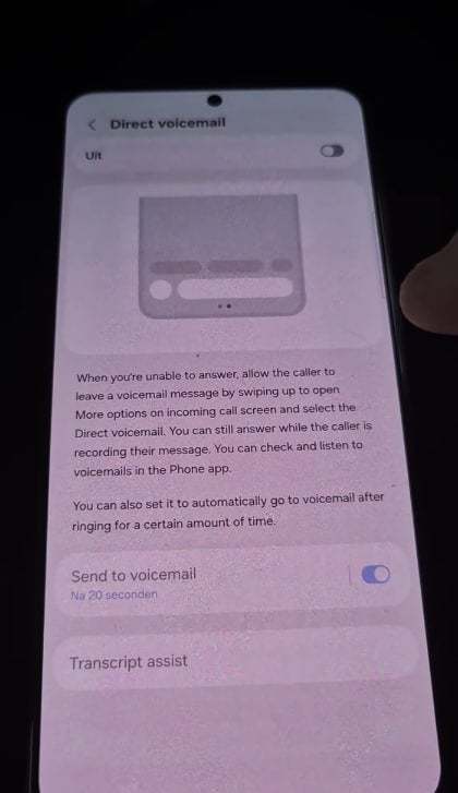 One UI 8.5 Direct Voicemail