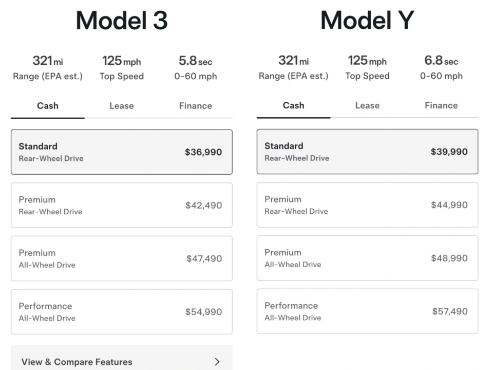 “廉价版”Model 3/Y美国上市：应对补贴退坡，优惠超10%