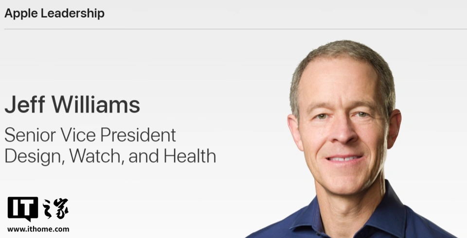 苹果首席运营官 Jeff Williams 年底退休交棒