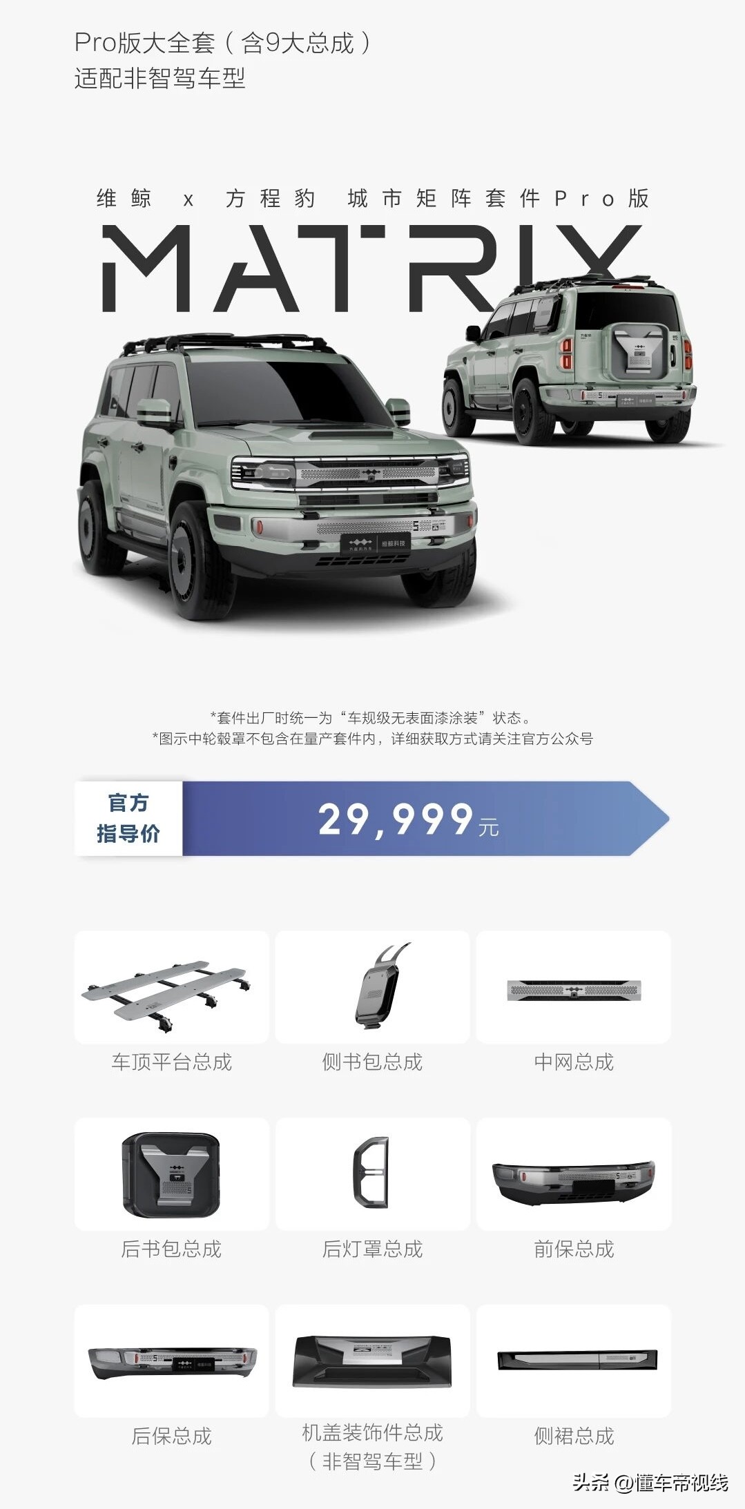 _新车 | 20999元起/不含轮辋罩，方程豹豹5维鲸城市矩阵套件售价公布_新车 | 20999元起/不含轮辋罩，方程豹豹5维鲸城市矩阵套件售价公布