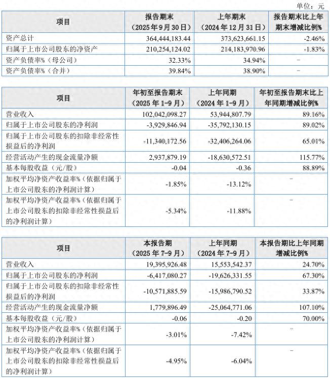 志晟信息2025年第三季度亏损641.71万 人工编码被AI逐步替代