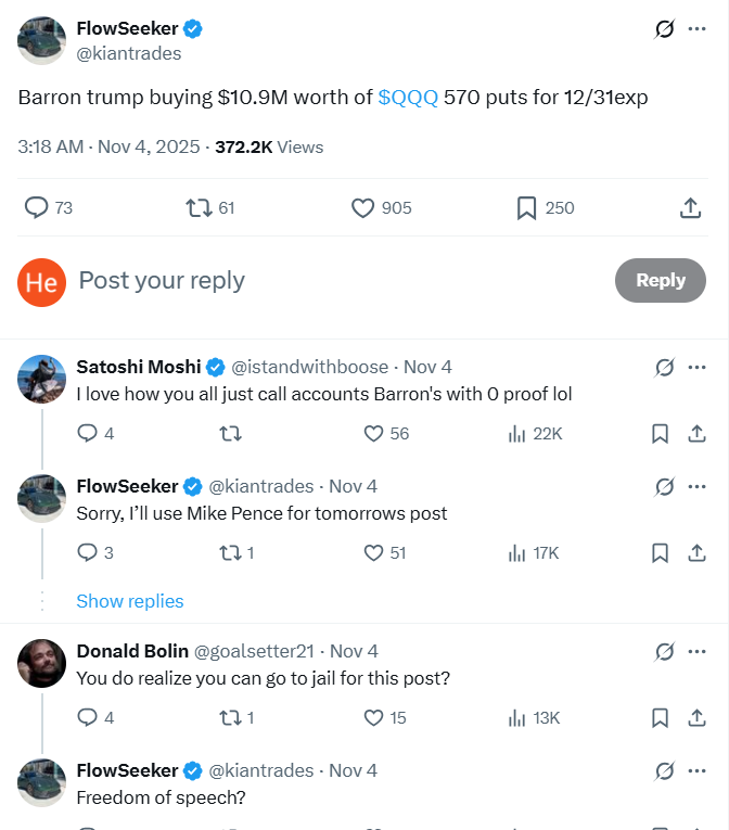 AI泡沫要被戳破了？传特朗普小儿子千万美元做空纳指……