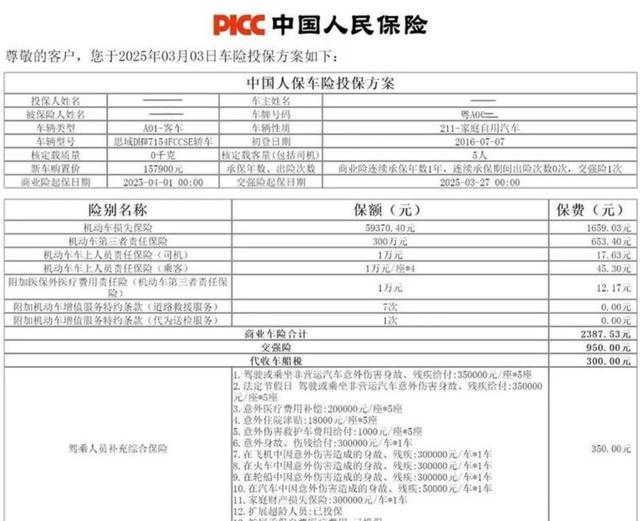 很多人买保险都是在交智商税，比如汽车保险只买交强险和三者责任险就足够，避免被业务员忽悠买大量附加险浪费金钱-有驾