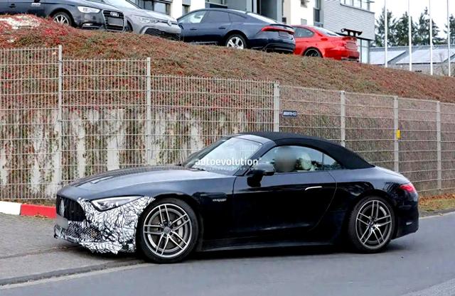 新款AMG SL谍照曝光，或2026年发布，即将中期改款