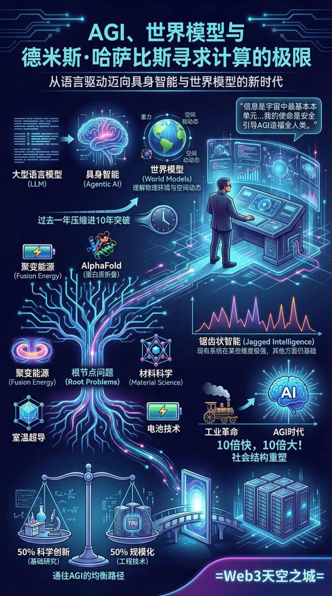 图解全文： AGI、世界模型与德米斯·哈萨比斯寻求计算的极限