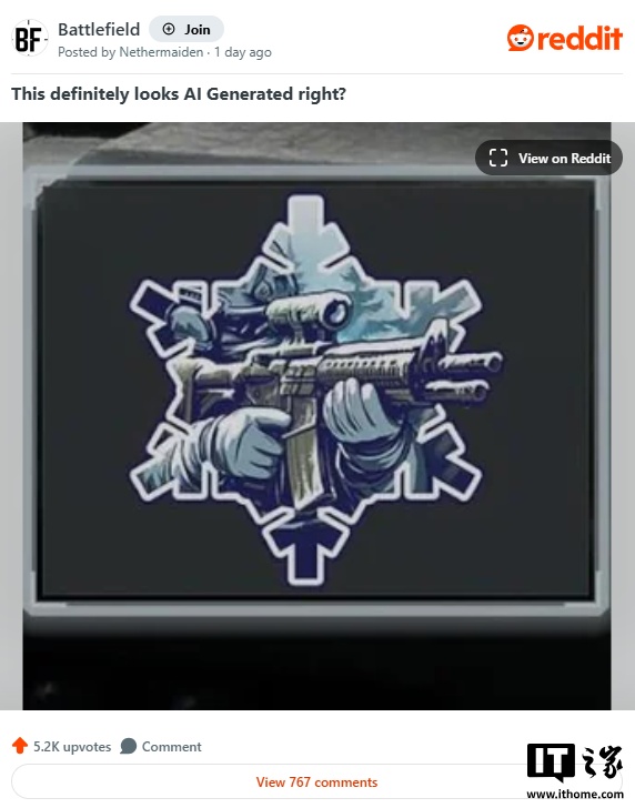 《战地风云6》美术素材被质疑使用了AI,与开发商此前声明相悖_《战地风云6》美术素材被质疑使用了AI,与开发商此前声明相悖_