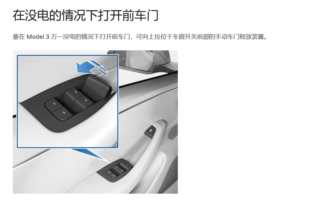 特斯拉Model3再遭美监管机构调查：应急车门解锁装置被指不够醒目