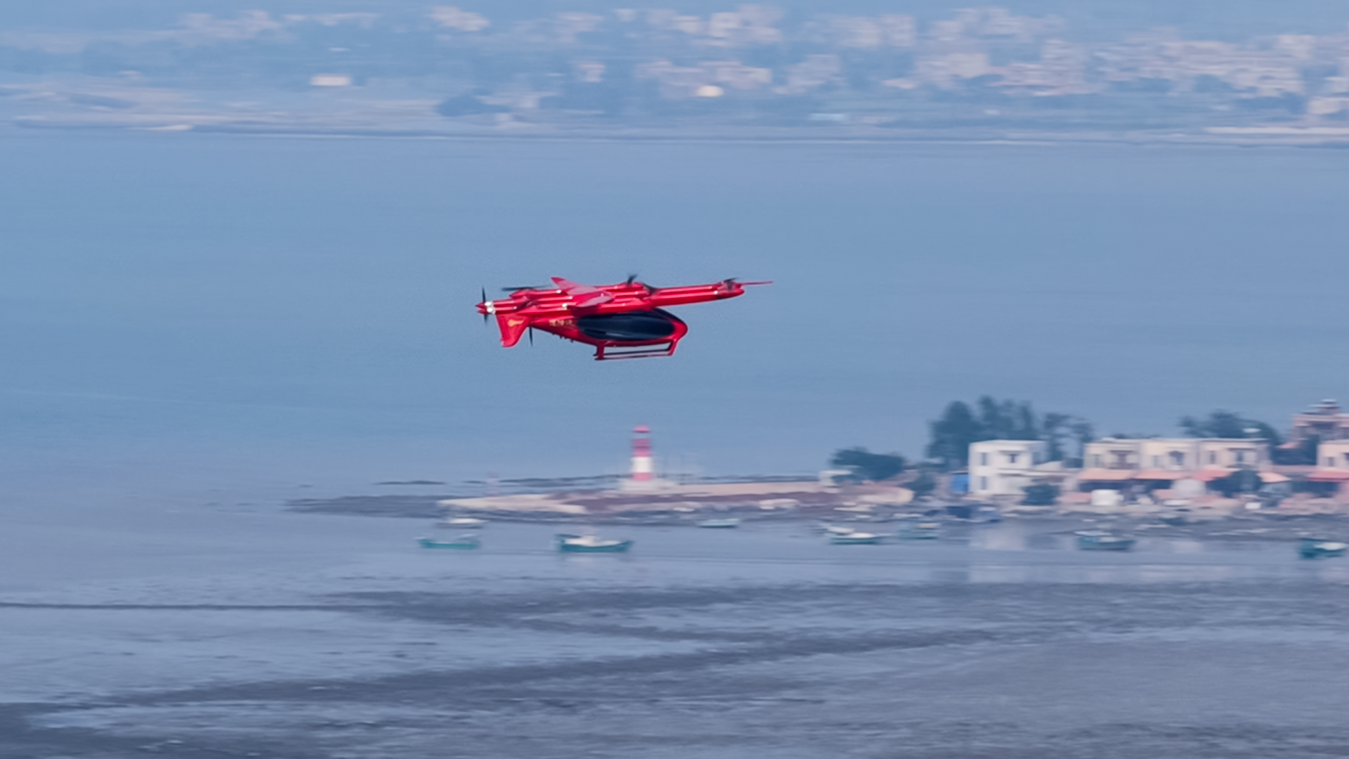 9分钟横跨琼州海峡，峰飞完成吨级eVTOL首飞