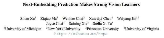 自回归也能做强视觉模型？NEPA「下一嵌入预测」时代，谢赛宁参与