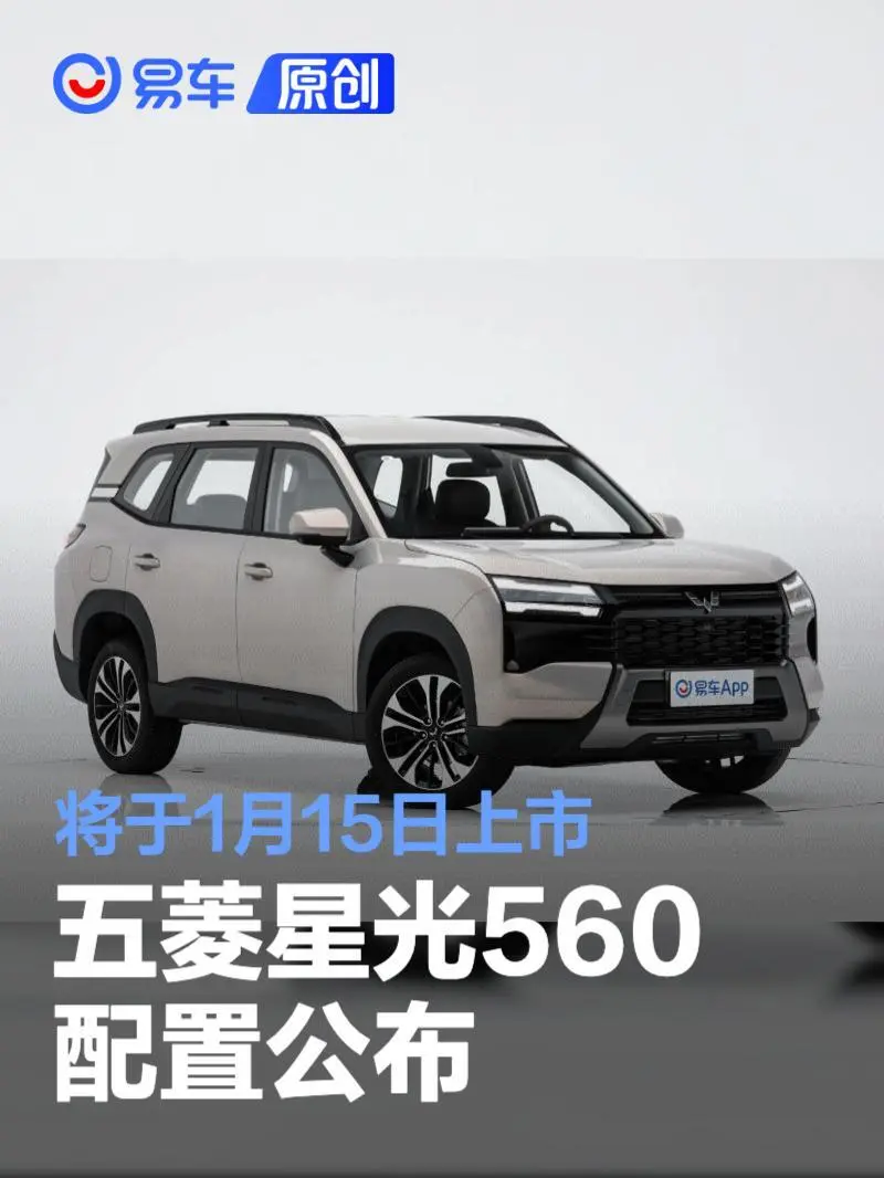 五菱星光560配置公布 将于1月15日正式上市
