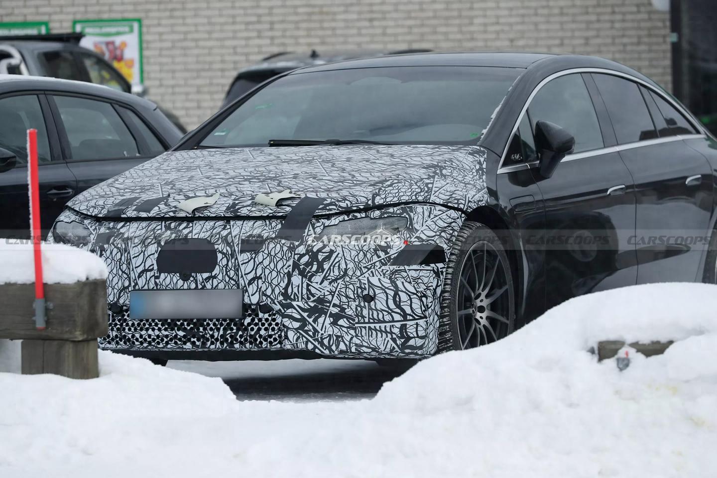 2027款奔驰EQS路测图曝光:800V架构,自研eATS 2.0电机