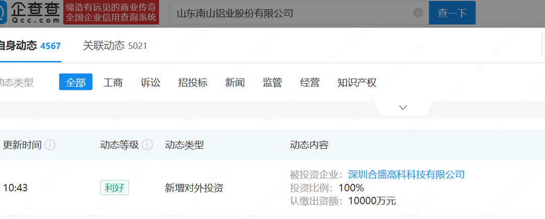 1亿注册资本落子深圳，南山铝业再拓版图，此前已在海南布局