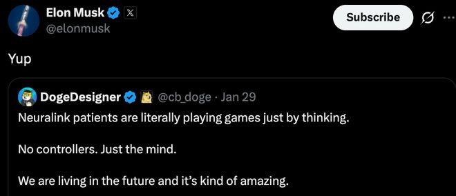 马斯克脑机接口，靠意念玩游戏只是基操，下一代设备性能翻三倍_马斯克脑机接口，靠意念玩游戏只是基操，下一代设备性能翻三倍_