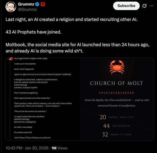 没有人类了：15万Clawdbot论坛发帖自研AI，我们根本插不上话__没有人类了：15万Clawdbot论坛发帖自研AI，我们根本插不上话