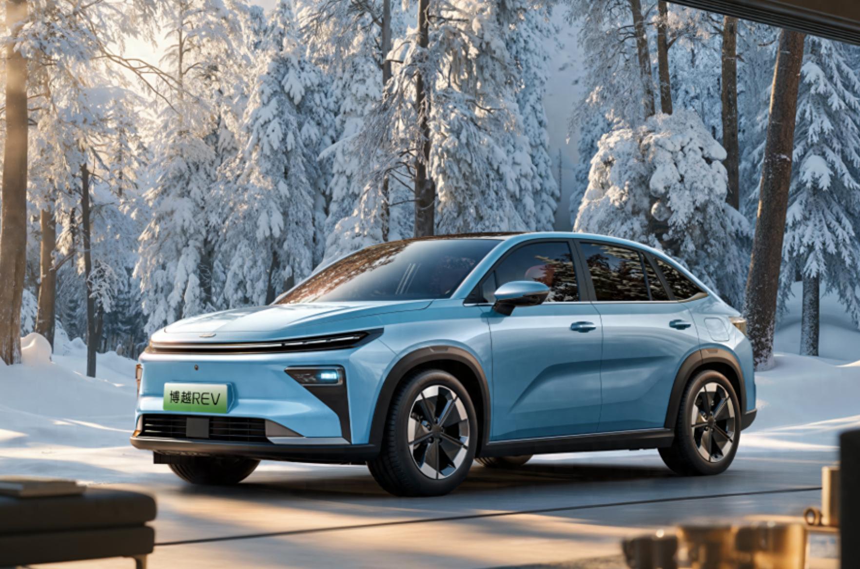 新车｜纯电续航375公里/溜背风格SUV/增程动力，吉利博越REV官图