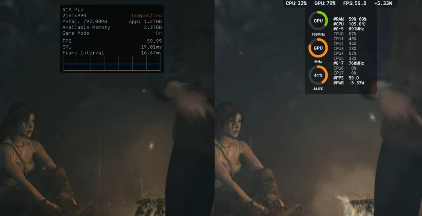 苹果iPhone 17 Pro Max和红魔11 Pro手机测试《古墓丽影9》游戏表现对比__苹果iPhone 17 Pro Max和红魔11 Pro手机测试《古墓丽影9》游戏表现对比