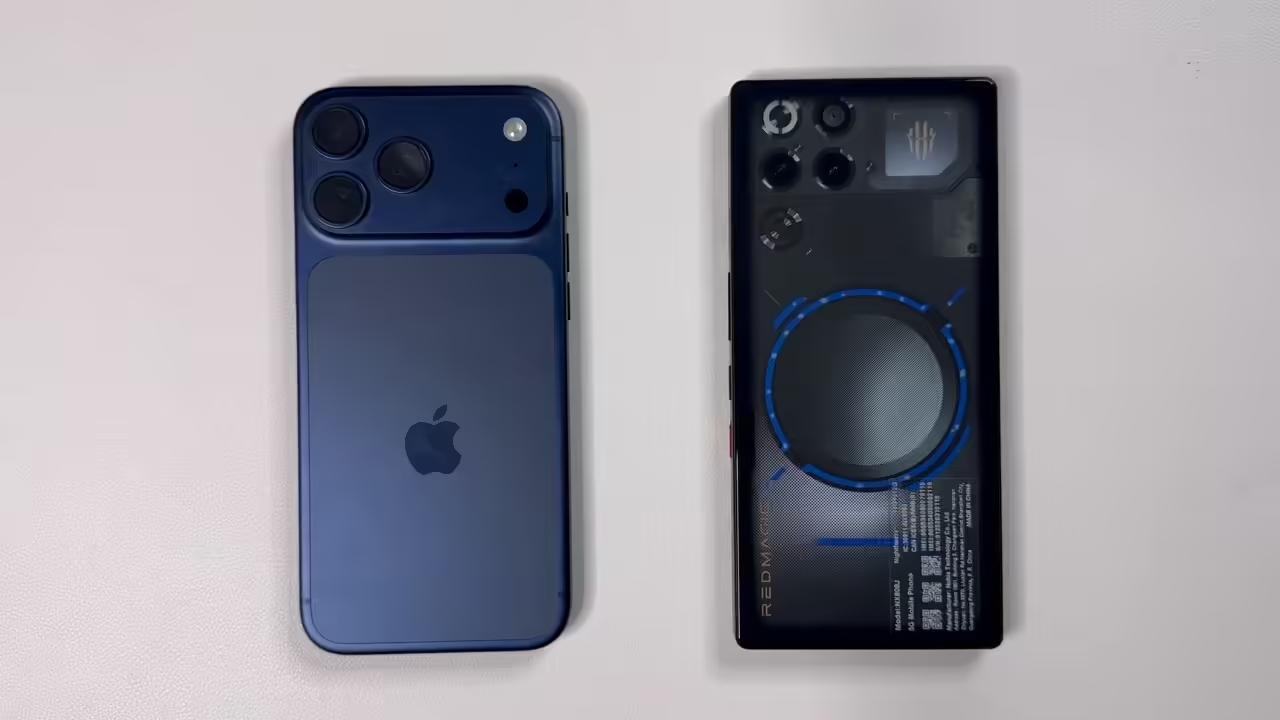 苹果iPhone 17 Pro Max和红魔11 Pro手机测试《古墓丽影9》游戏表现对比__苹果iPhone 17 Pro Max和红魔11 Pro手机测试《古墓丽影9》游戏表现对比