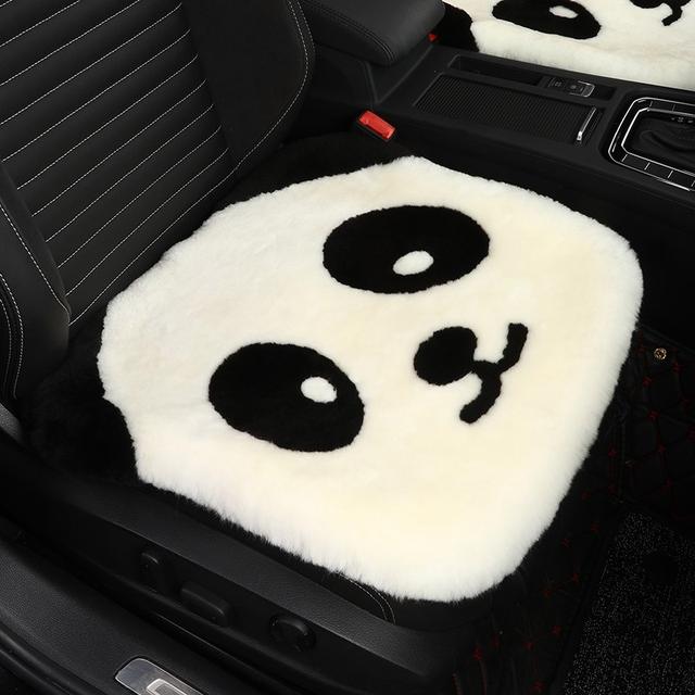 冬日暖心必备！这款迪加伦 卡通可爱羊毛汽车坐垫让驾驶变成享受