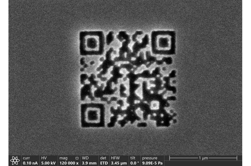 世界最小二维码问世：仅1.98平方微米，数据可存千年