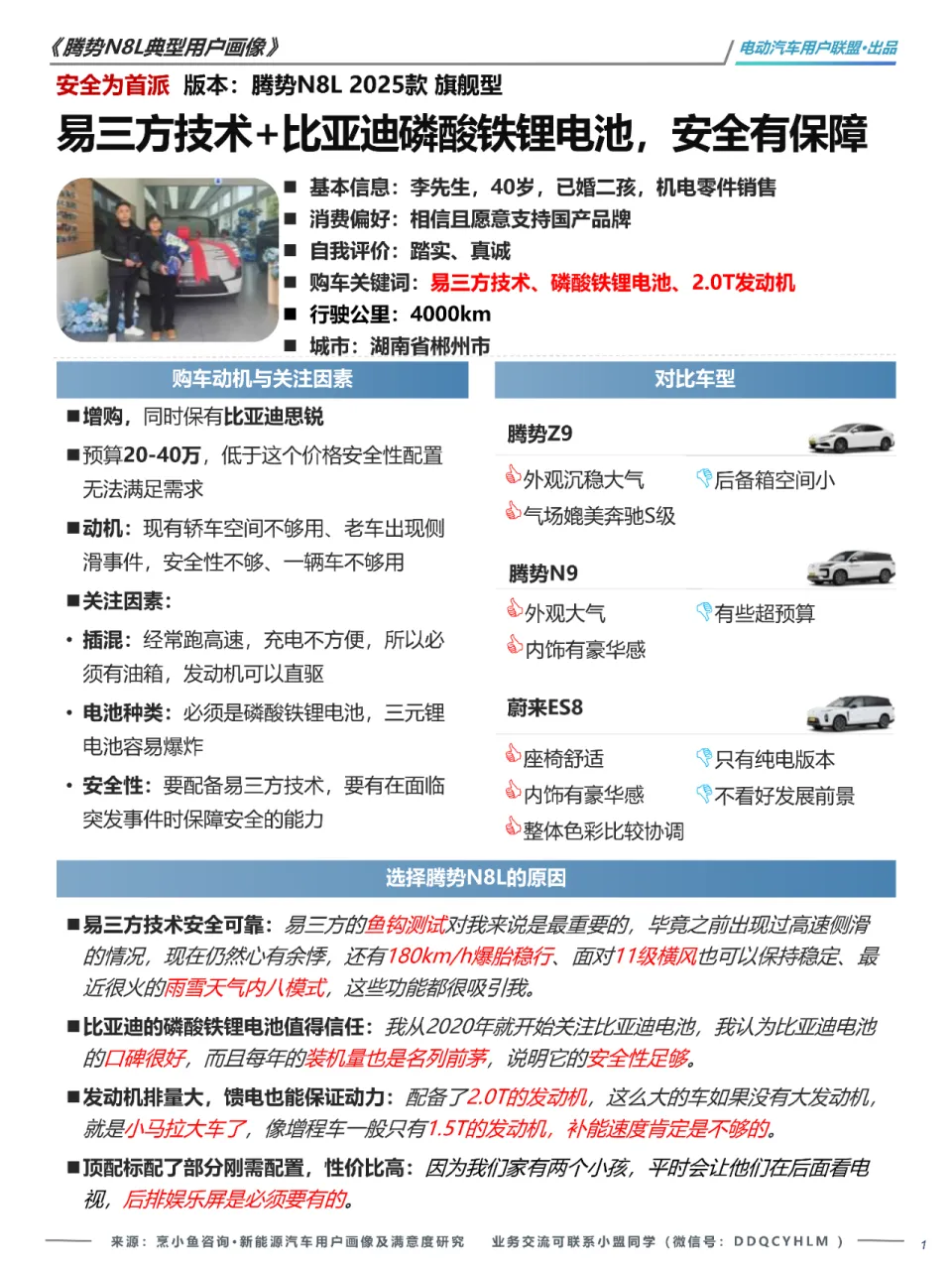 腾势N8L车主分享：非磷酸铁锂，不买；非易三方，不买！